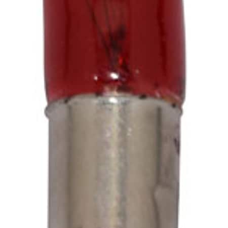 Replacement For BATTERIES AND LIGHT BULBS 313RED BAYONET BASE BA9S SINGLE CONTACT 10PK